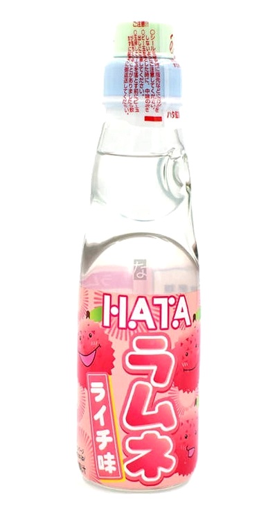 Soda Ramune gusto Lychee - Hata Kosen 200ml.